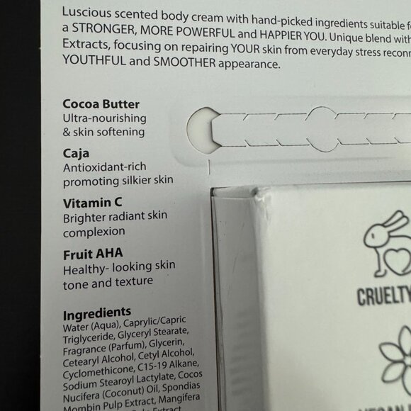 Nutrius Brazilian Body Butter Cream Duo 2-pack - Coco Bliss and Berry Bliss - Picture 11 of 16